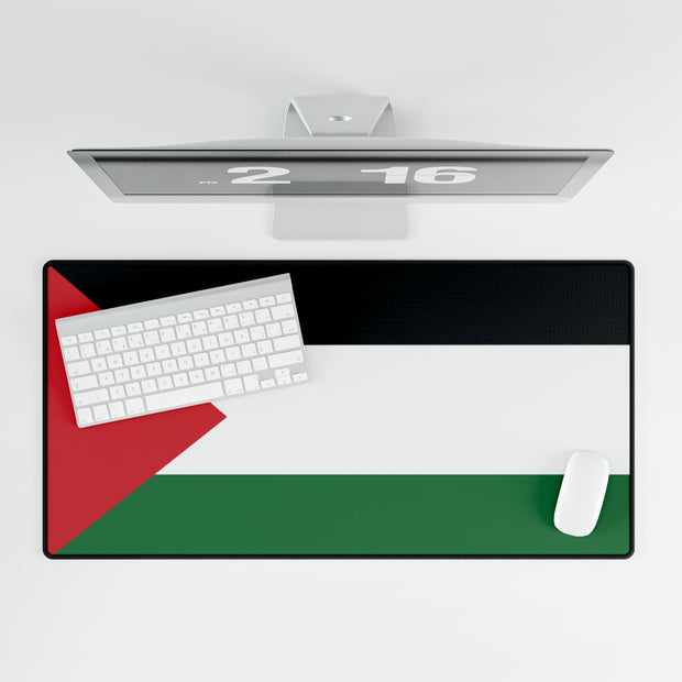 Palestine flag desk mat, Large desk mat