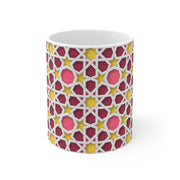 Ceramic Coffee Cups with colorful Islamic Geometric patterns