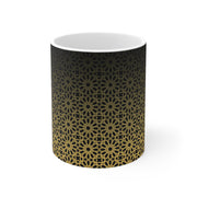 Ceramic Coffee Cups, 11oz, Islamic geometric patterns