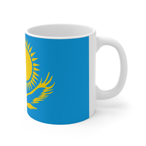 Sublimation coffee mug with Flag of Kazakhstan