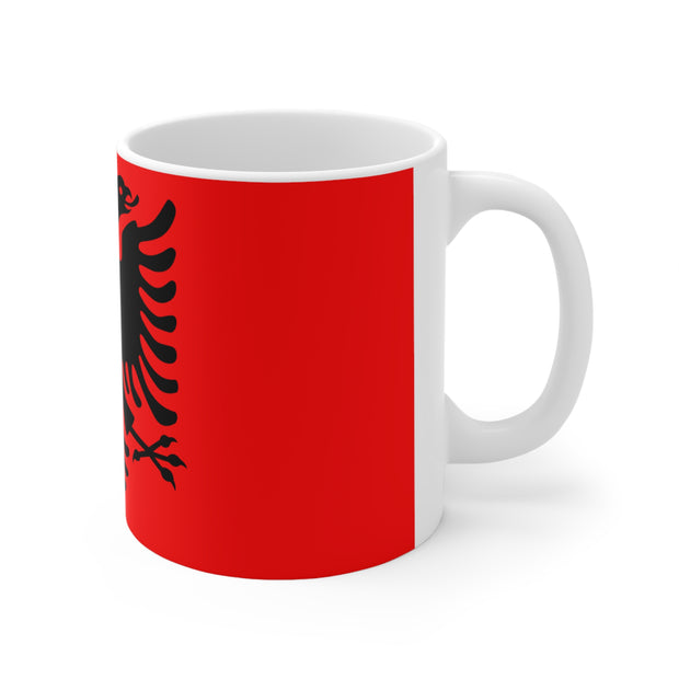 Sublimation Cup with Image of Albanian Flag