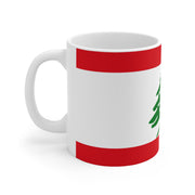 Ceramic Coffee Cup with Flag of Lebanon