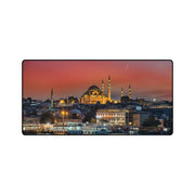 Large desk mat with amazing image of The Suleymaniye Cami, Turkiye