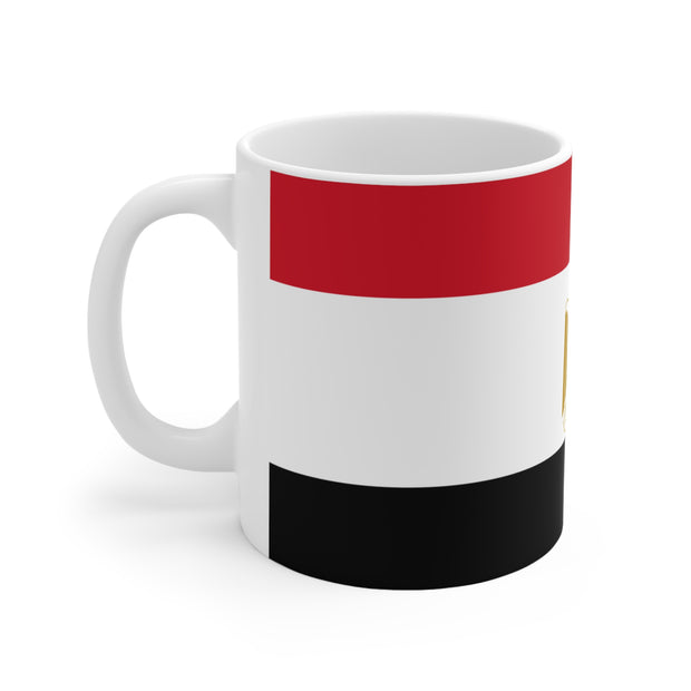 Sublimation coffee cup with Flag of Egypt