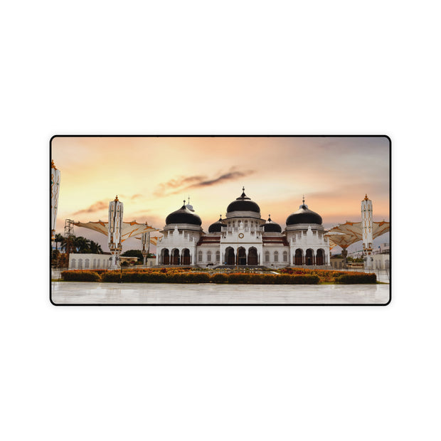 Large Desk Mats with Baiturrahman Grand Mosque, Banda Aceh image.
