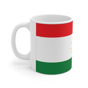 Ceramic Coffee Cups with Flag of Tajikistan