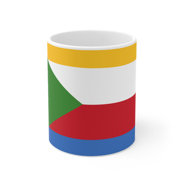 Coffee cup with Flag of Comoros