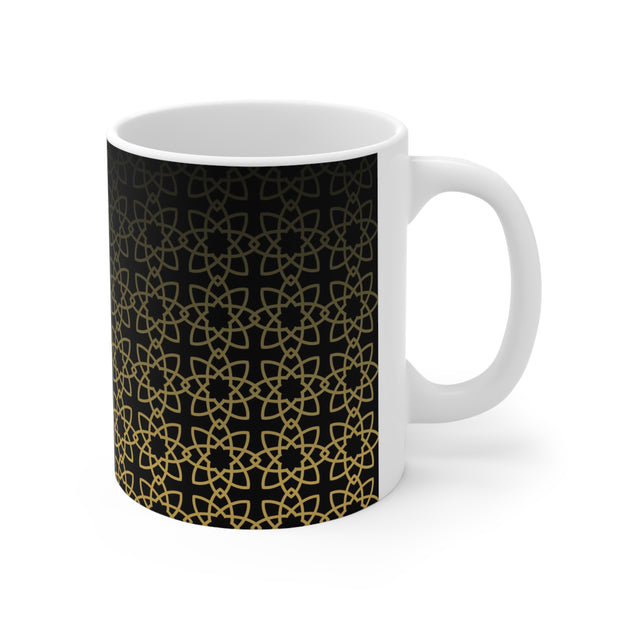 Ceramic Coffee Cups with Islamic geometric pattern