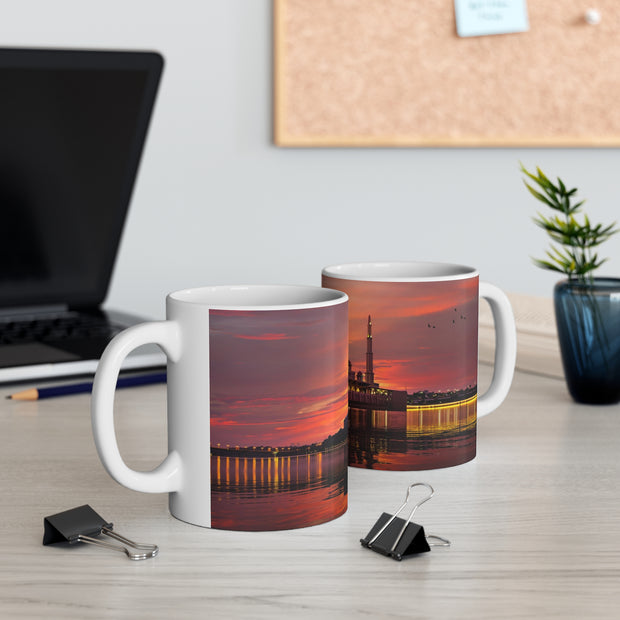 Ceramic Coffee Cups with Putra Masjid Image
