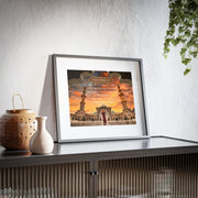 Surah Al-Ikhlas 112 Framed digital print with Masjid image