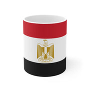 Sublimation coffee cup with Flag of Egypt