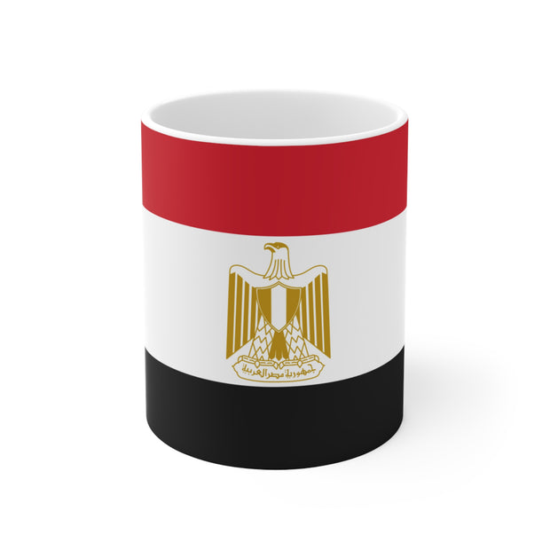 Sublimation coffee cup with Flag of Egypt