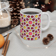 Ceramic Coffee Cups with colorful Islamic Geometric patterns
