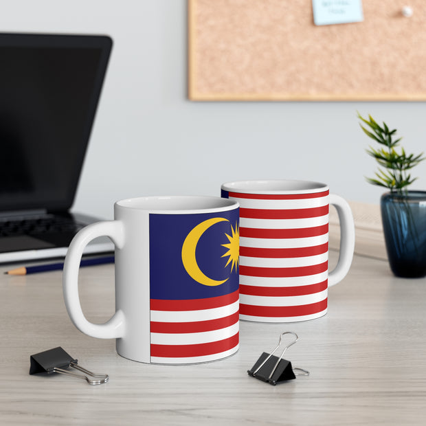 Sublimation coffee mug with Flag of Malaysia