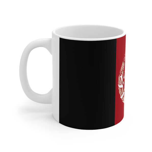 Ceramic Coffee Cup with Afghanistan flag