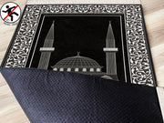 Extra Thick Foam Padded Mosque Prayer Rug With Luxury Yaseen, Soft Praying Mat Carpet & Pearl Tasbeeh, İslamic