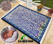 Extra Thick Foam Padded Prayer Rug, Luxury Yaseen, Soft Praying Mat Carpet & Pearl Tasbeeh, İslamic Gift Set