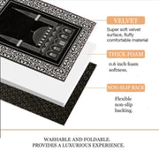 Extra Thick Foam Padded Mosque Prayer Rug With Luxury Yaseen, Soft Praying Mat Carpet & Pearl Tasbeeh, İslamic