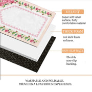 Extra Thick Foam Padded  Flower Prayer Rug