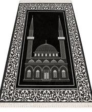 Extra Thick Foam Padded Mosque Prayer Rug With Luxury Yaseen, Soft Praying Mat Carpet & Pearl Tasbeeh, İslamic