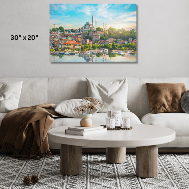 Masjid Blue Mosque Stretched Canvas