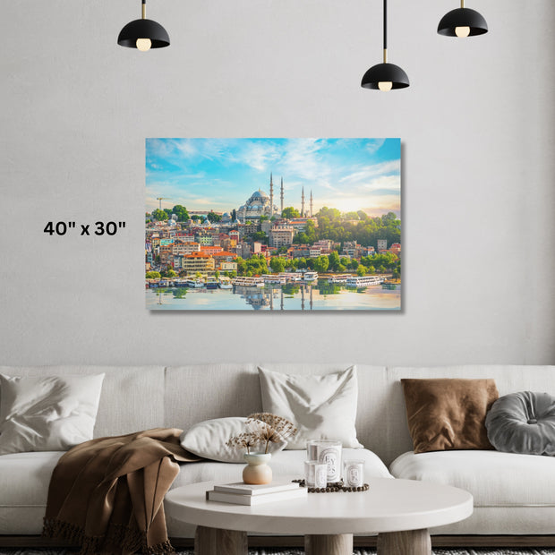 Masjid Blue Mosque Stretched Canvas
