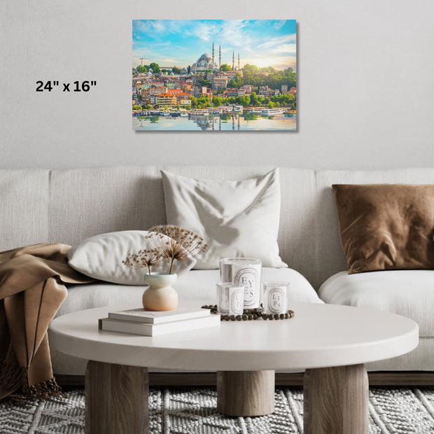 Masjid Blue Mosque Stretched Canvas