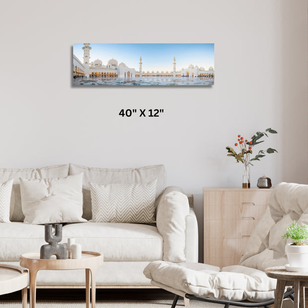 Masjid Grand mosque in Abu Dhabi Stretched Canvas