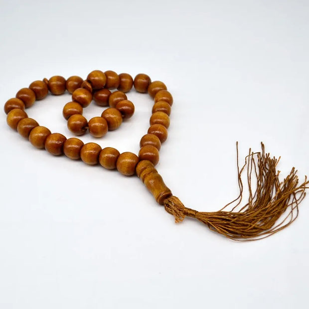 12mm Wooden 33 Prayer Beads Islamic Tasbih Subhah Masbahah