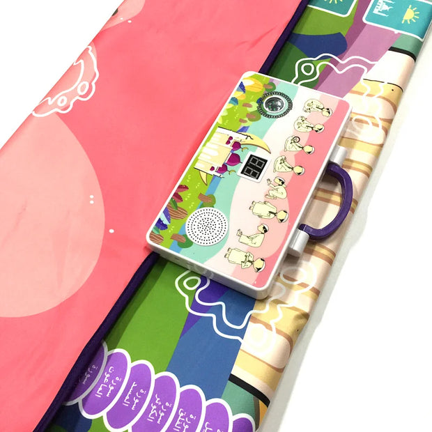 Kids Prayer Rug Islamic Electronic Interactive Praying Mat Carpet Salah Worship Masallah Speaker Blanket Children Gift