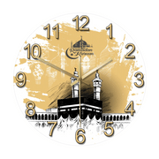 Mecca Holy Kaaba Modern Design Silent Wall Clock Ramadan Kareem Mosque