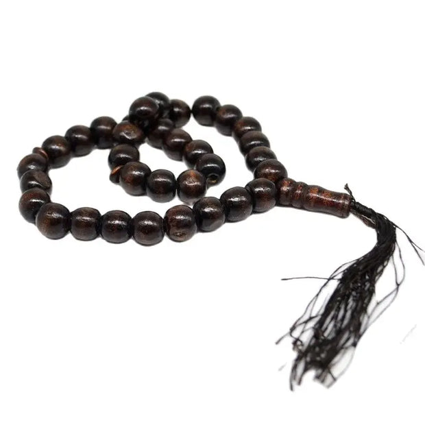 12mm Wooden 33 Prayer Beads Islamic Tasbih Subhah Masbahah