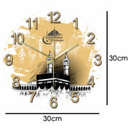 Mecca Holy Kaaba Modern Design Silent Wall Clock Ramadan Kareem Mosque