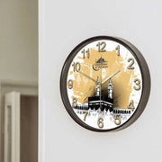 Mecca Holy Kaaba Modern Design Silent Wall Clock Ramadan Kareem Mosque