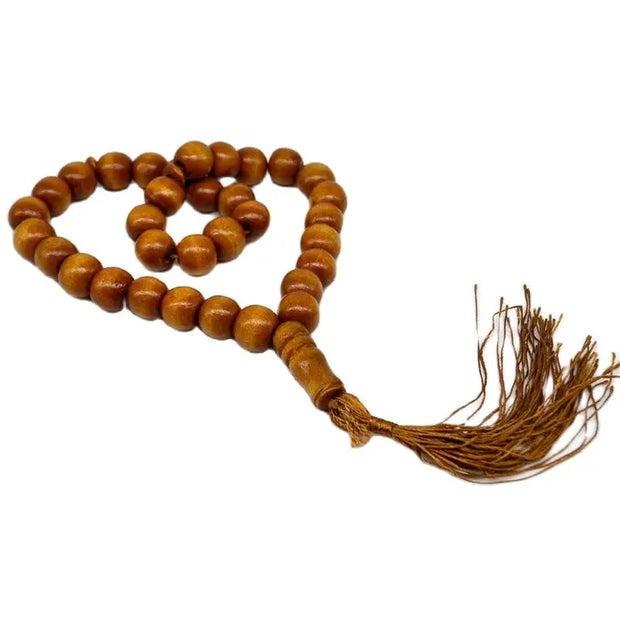 12mm Wooden 33 Prayer Beads Islamic Tasbih Subhah Masbahah