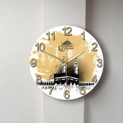 Mecca Holy Kaaba Modern Design Silent Wall Clock Ramadan Kareem Mosque
