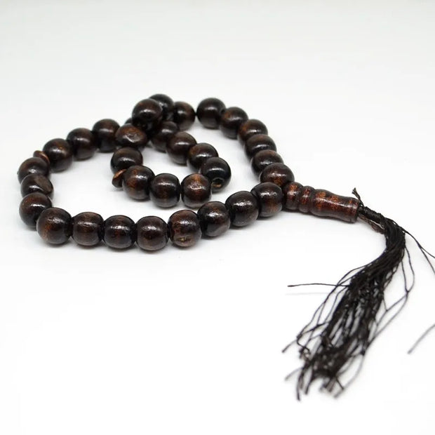 12mm Wooden 33 Prayer Beads Islamic Tasbih Subhah Masbahah