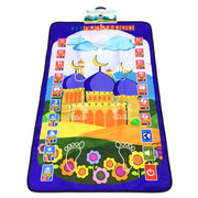 Kids Prayer Rug Islamic Electronic Interactive Praying Mat Carpet Salah Worship Masallah Speaker Blanket Children Gift