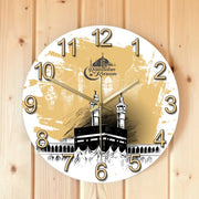 Mecca Holy Kaaba Modern Design Silent Wall Clock Ramadan Kareem Mosque