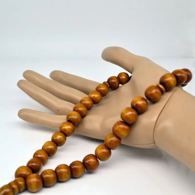 12mm Wooden 33 Prayer Beads Islamic Tasbih Subhah Masbahah