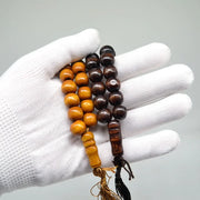 12mm Wooden 33 Prayer Beads Islamic Tasbih Subhah Masbahah