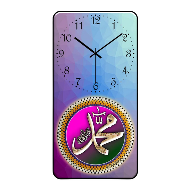  High Quality HD Crystal Clock Islamic Clock Painting Muslim Wall Clock  Islamic Canvas and Giftware  crystal clock / 30*60cm-crystal clock / 40*80cm