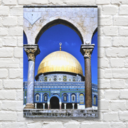  Islamic Wall Art Masjid Stretched Canvas Haram al- Sharif, or Temple Mount in Jerusalem  Islamic Canvas and Giftware  16″ x 24″ (Vertical) / 1.18"-20″ x 30″ (Vertical) / 1.18"-30" x 40" (Vertical) / 1.18"-40" x 60" (Vertical) / 1.18"