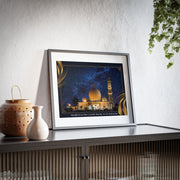 Masjid Keuchik Leumik Banda Aceh, Indonesia, Framed Masjid Picture  Islamic Canvas and Giftware  14″ x 11″ (Horizontal) / Black Frame / Matte-15" x 10" (Horizontal) / Black Frame / Matte-16″ x 12″ (Horizontal) / Black Frame / Matte