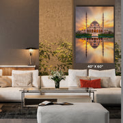  Masjid Sharjah New Mosque Largest mosque in Dubai Stretched Canvas Islamic Wall Art  Islamic Canvas and Giftware  16″ x 24″ (Vertical) / 1.18"-20″ x 30″ (Vertical) / 1.18"-30" x 40" (Vertical) / 1.18"-40" x 60" (Vertical) / 1.18"