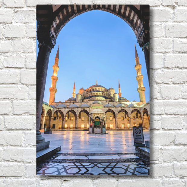  Masjid Stretched Canvas Blue mosque in Istanbul,Turkey Islamic Wall Art  Islamic Canvas and Giftware  16″ x 24″ (Vertical) / 1.18"-20″ x 30″ (Vertical) / 1.18"-30" x 40" (Vertical) / 1.18"-40" x 60" (Vertical) / 1.18"