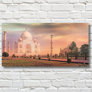  Masjid Taj Mahal in Agra, Uttar Pradesh, Islamic Wall Art Stretched Canvas  Islamic Canvas and Giftware  24" x 12" (Horizontal) / 1.18"-40" x 20" (Horizontal) / 1.18"-60" x 30" (Horizontal) / 1.18"