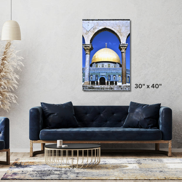 Masjid Stretched Canvas Haram al- Sharif, or Temple Mount in Jerusalem