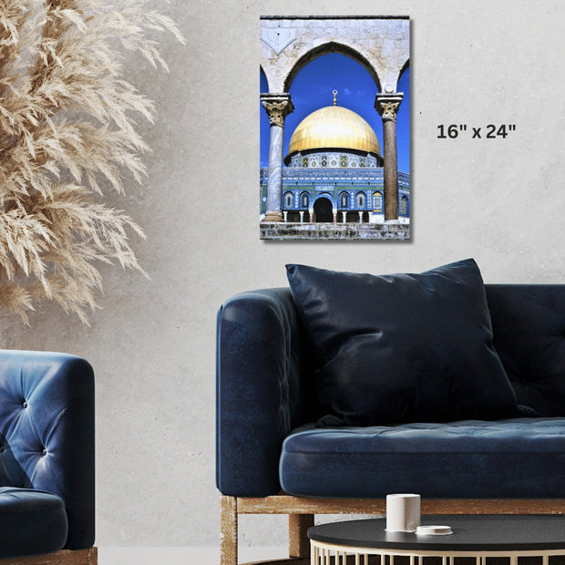 Masjid Stretched Canvas Haram al- Sharif, or Temple Mount in Jerusalem