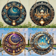  Ramadan Mubarak Moon Star Ornaments  Islamic Canvas and Giftware  Dark Khaki / 20cmX20cm-light yellow / 20cmX20cm-MINT GREEN / 20cmX20cm-Olive / 20cmX20cm-Light Grey / 20cmX20cm-Fluorescence Yellow / 20cmX20cm-Deep Sapphire / 20cmX20cm
